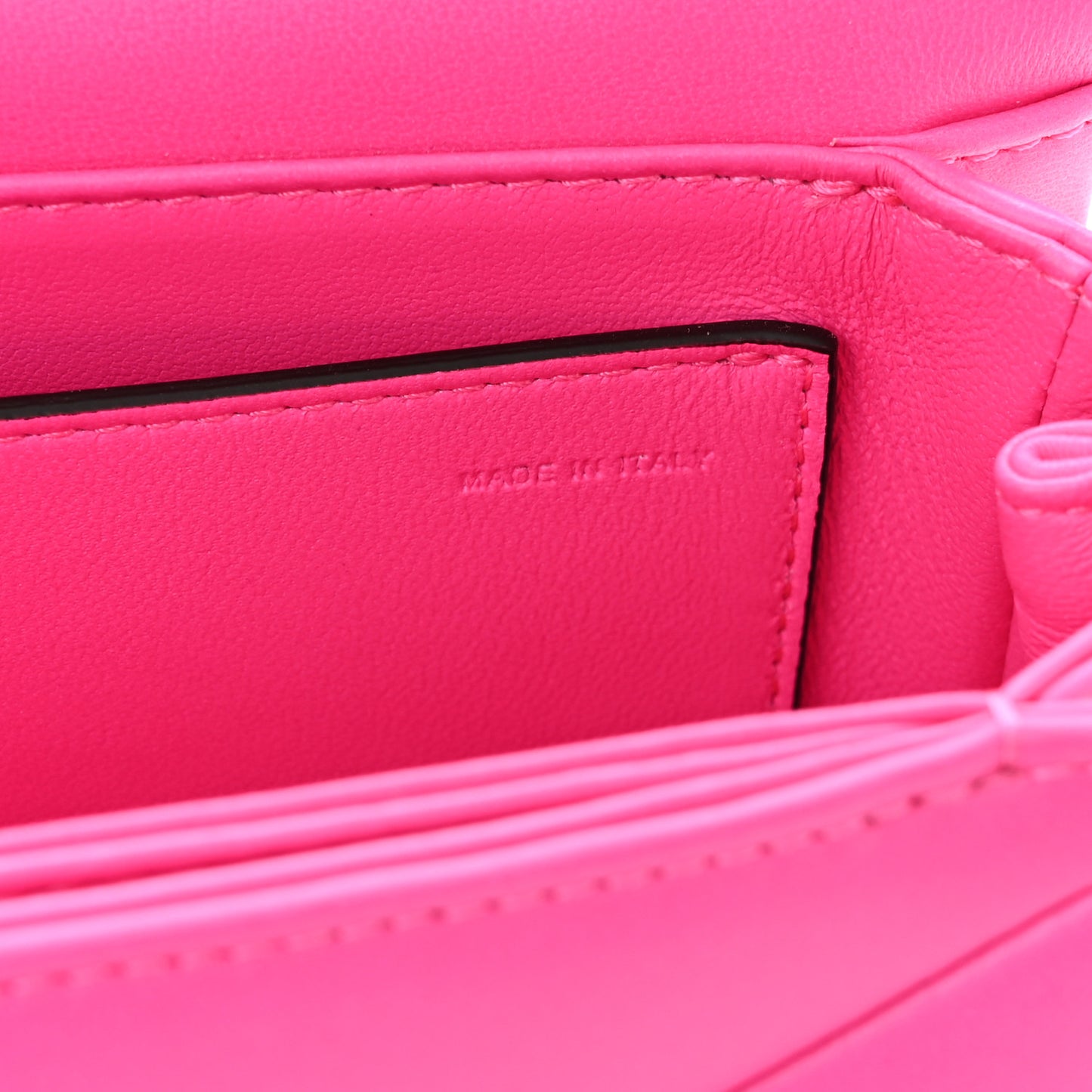 Nappa One Stud Chain Clutch Pink PP