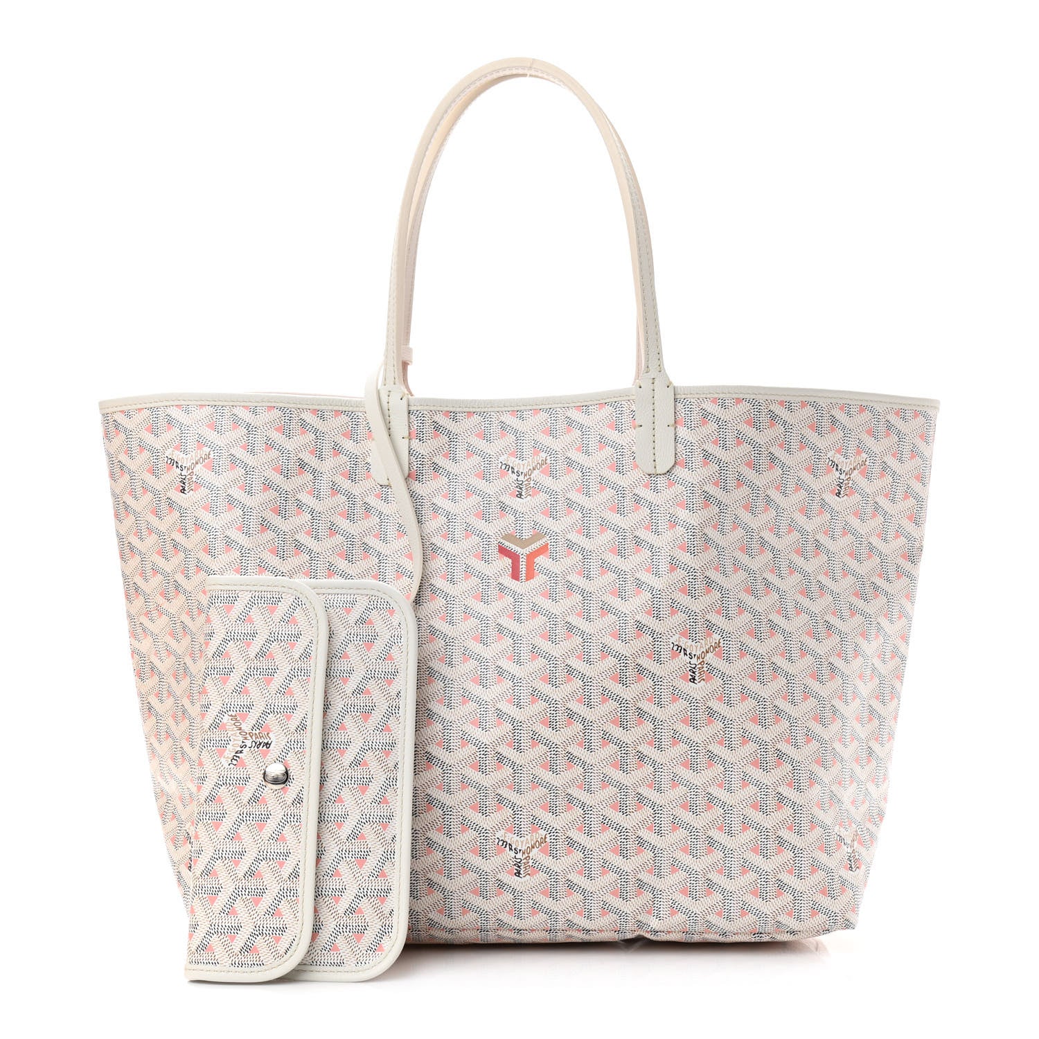 Goyard Goyardine Saint Louis Claire Voie PM White Pink 1 of 11