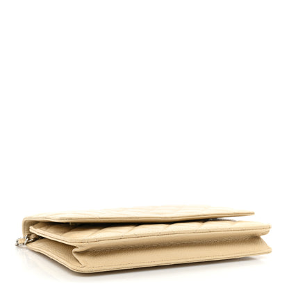 Chanel Caviar Quilted Wallet On Chain WOC Beige 4 of 17