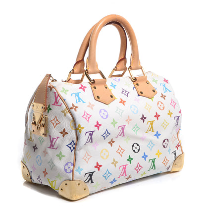 Louis Vuitton Monogram Multicolor Speedy 30 White 10 of 15