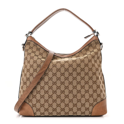 Gucci Monogram Old Libeccio Small Miss GG Hobo Beige Ebony Light Brown 1 of 10
