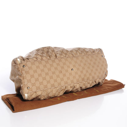 Gucci Monogram Large D Gold Shoulder Bag Metallic Gold 4 of 7