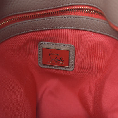 Christian Louboutin Calfskin Panettone Spiked Shopper Tote Nude 6 of 12