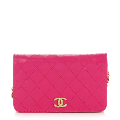 Chanel Lambskin Quilted Small Evening Flap Pink 1 of 10