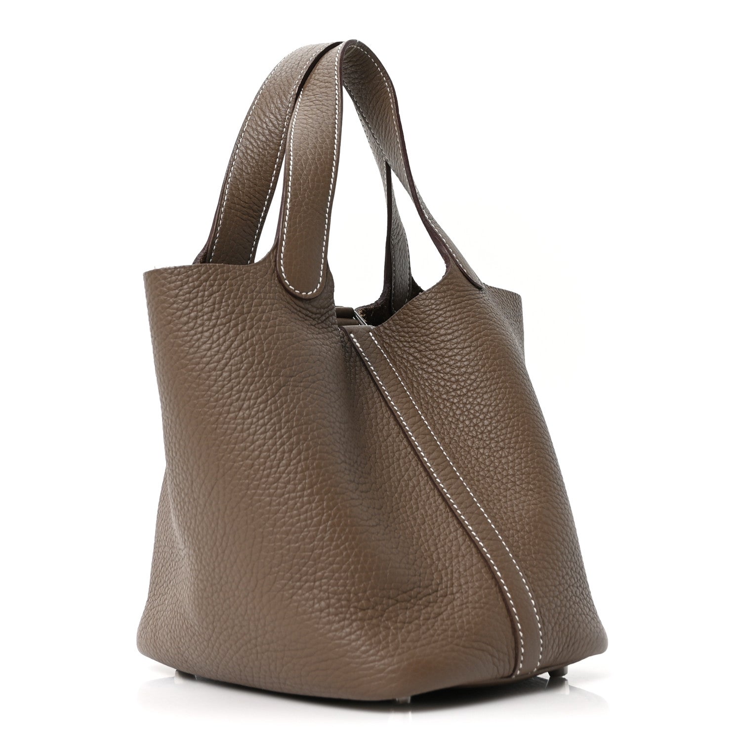 Hermes Taurillon Clemence Picotin Lock 18 PM Etoupe 3 of 9