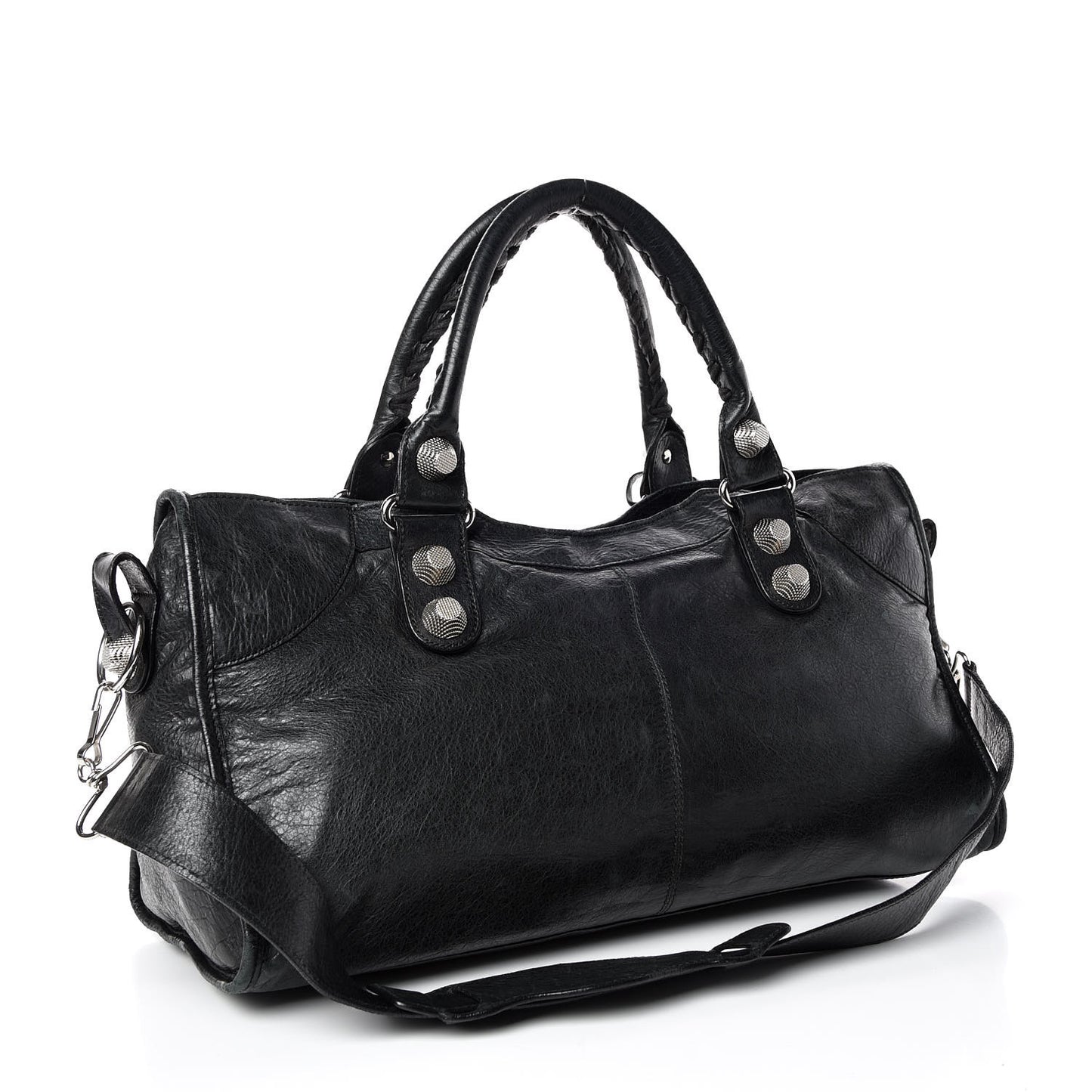 Agneau Giant 21 Silver Hardware Part Time Black
