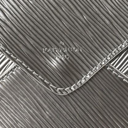 Louis Vuitton Metallic Epi Invitation Envelope Clutch Silver 6 of 6