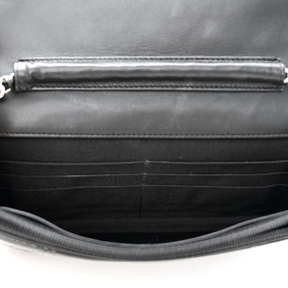 Chanel Patent Quilted Wallet On Chain WOC Black 5 of 13