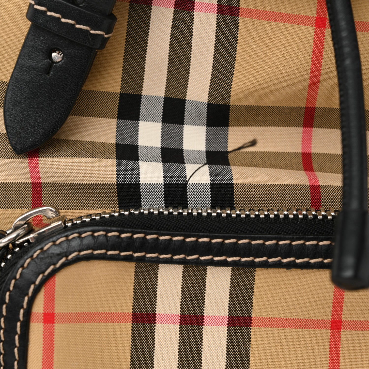 Burberry Nylon Vintage Check Medium Rucksack Backpack Antique Yellow 11 of 13