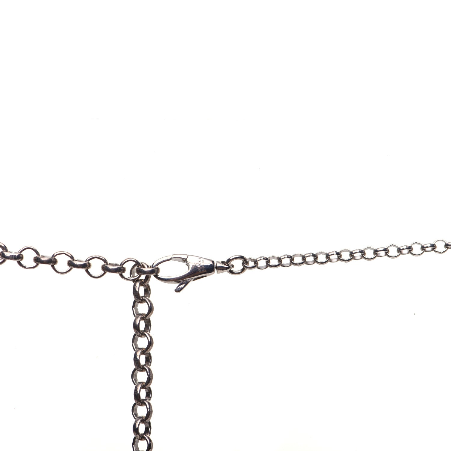 Gucci Sterling Silver Orso Pendant Necklace 6 of 7