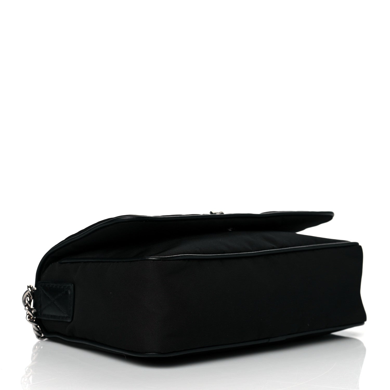 Alexander McQueen Nylon Graffiti Skull Small Crossbody Bag Black White 4 of 12