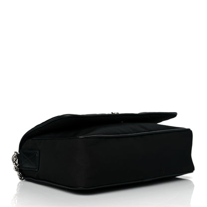 Alexander McQueen Nylon Graffiti Skull Small Crossbody Bag Black White 4 of 12