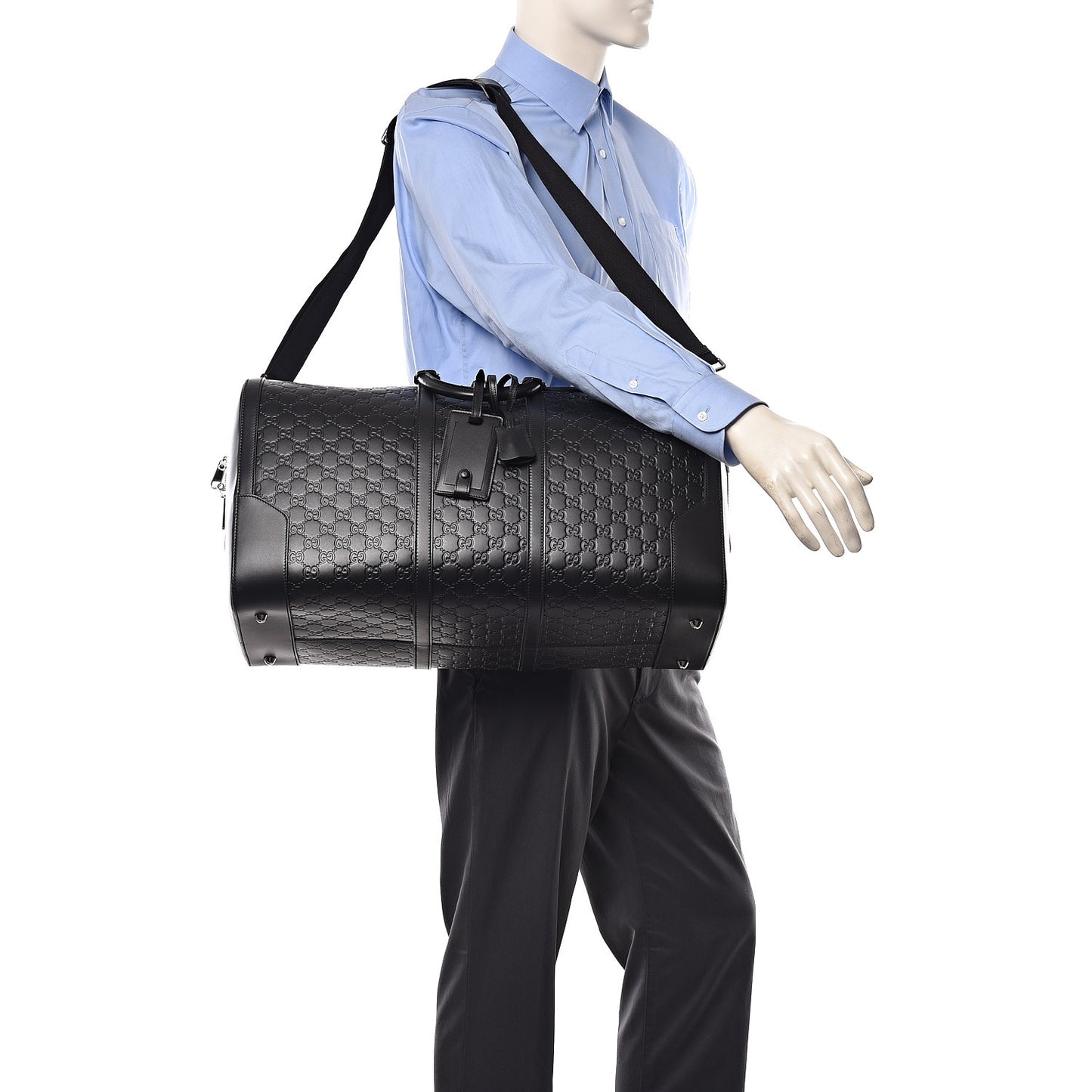 Guccissima Signature Large Duffle Black