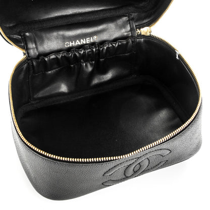 Chanel Caviar Vanity Cosmetic Case Black 5 of 6