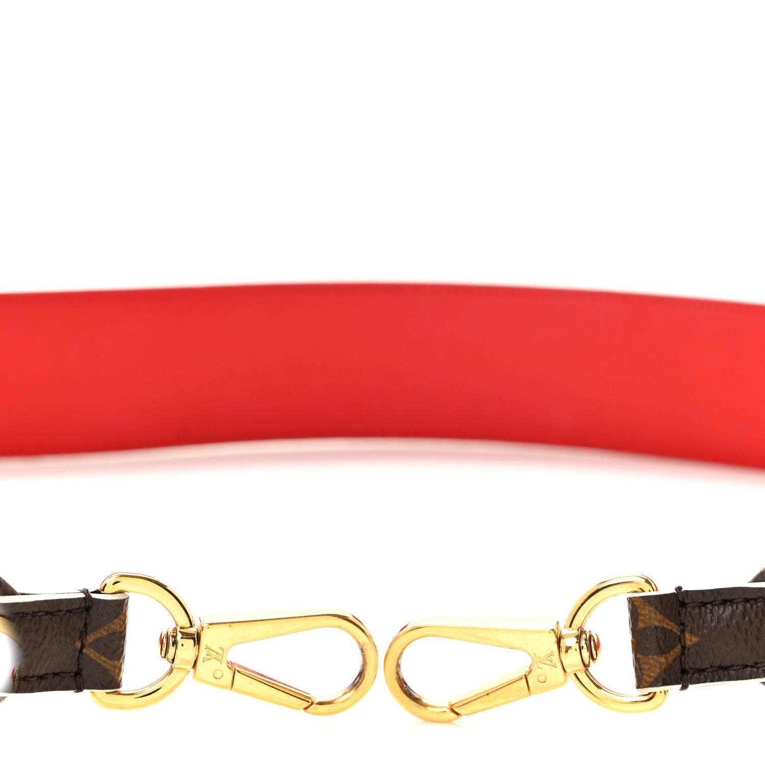 Louis Vuitton Monogram Bandouliere Shoulder Strap Red 3 of 6