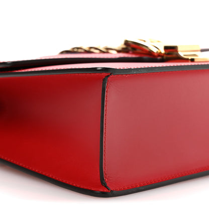 Gucci Calfskin Small Sylvie Shoulder Bag Hibiscus Red 9 of 10