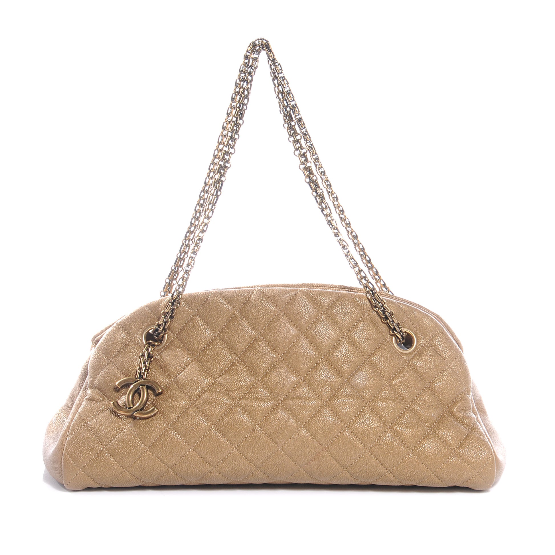 Chanel Caviar Quilted Medium Just Mademoiselle Beige 1 of 7