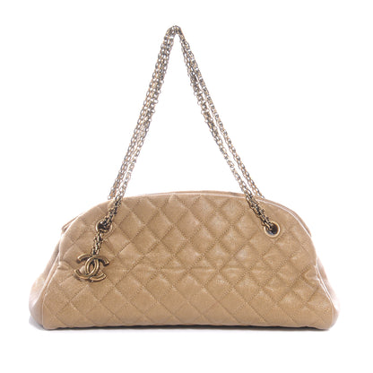 Chanel Caviar Quilted Medium Just Mademoiselle Beige 1 of 7