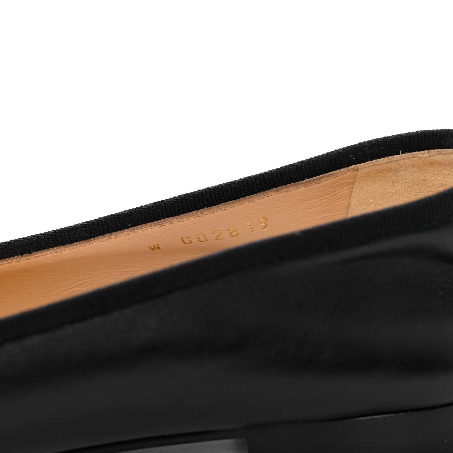Chanel Lambskin Patent Cap Toe Ballerina Flats 41 Black 6 of 12