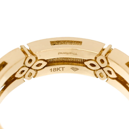 Roberto Coin 18K Yellow Gold Diamond Narrow Love in Verona Band Ring 53 6.5 5 of 5