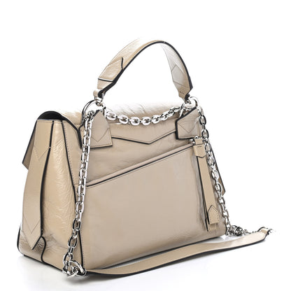 Givenchy Creased Patent Calfskin Medium ID Flap Beige 2 of 4