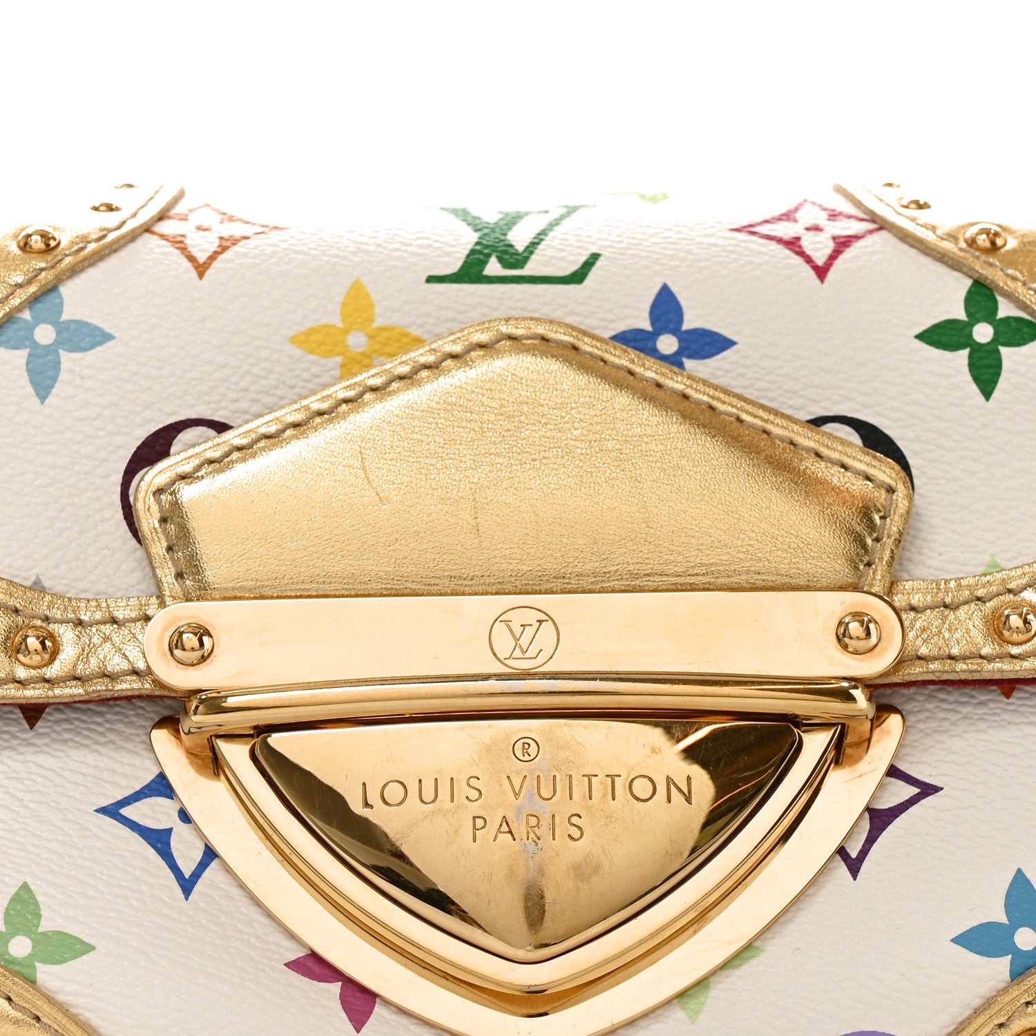 Louis Vuitton Monogram Multicolor Marilyn White Gold 7 of 9