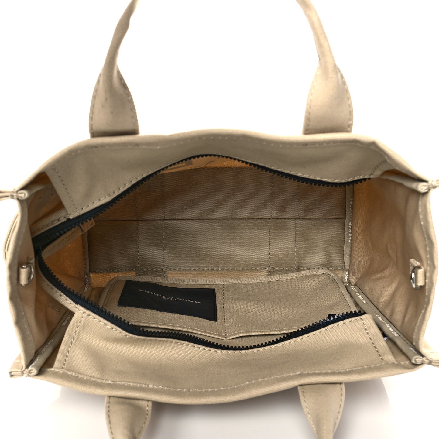 Cotton Canvas Medium The Traveler Tote Bag Beige