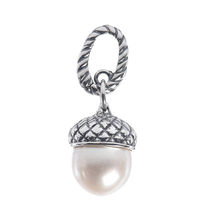 David Yurman Sterling Silver Acorn Charm Pendant 1 of 3