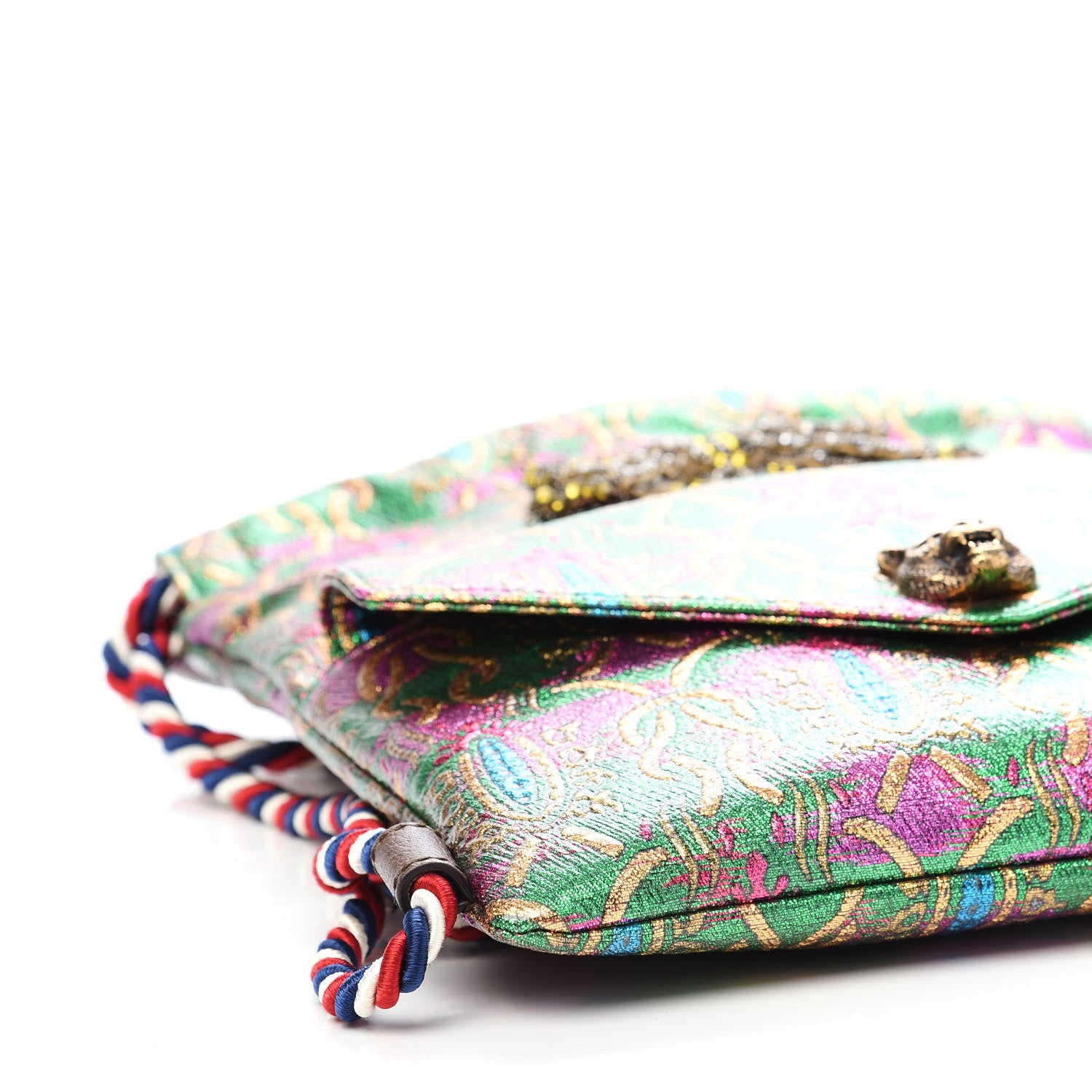 Gucci Brocade Animalier Bow Drawstring Backpack Multicolor 5 of 10