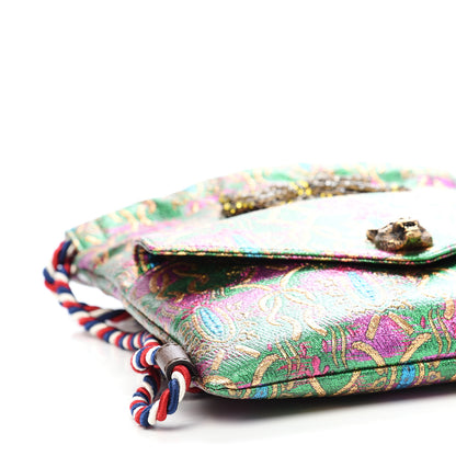 Gucci Brocade Animalier Bow Drawstring Backpack Multicolor 5 of 10