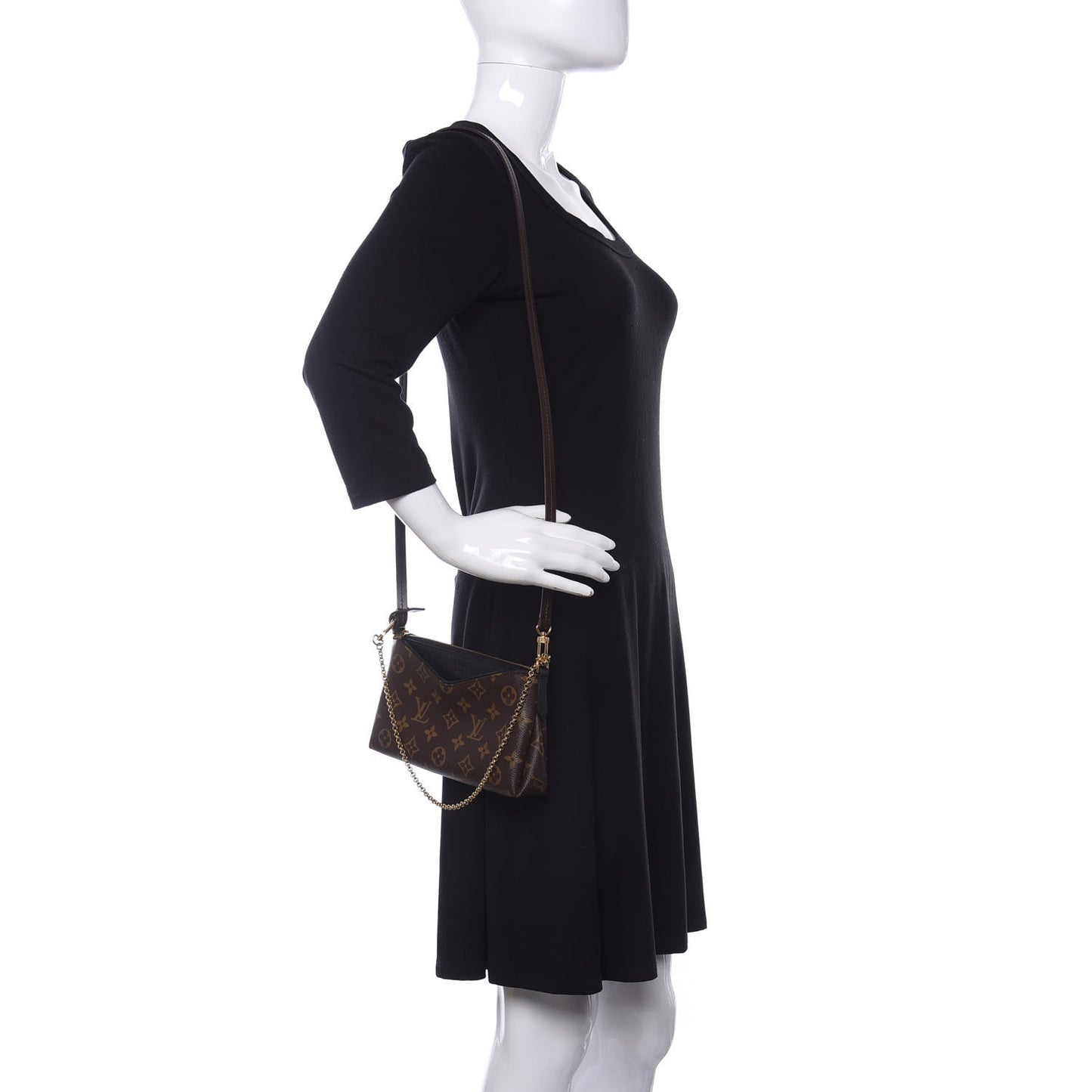 Monogram Pallas Clutch Black