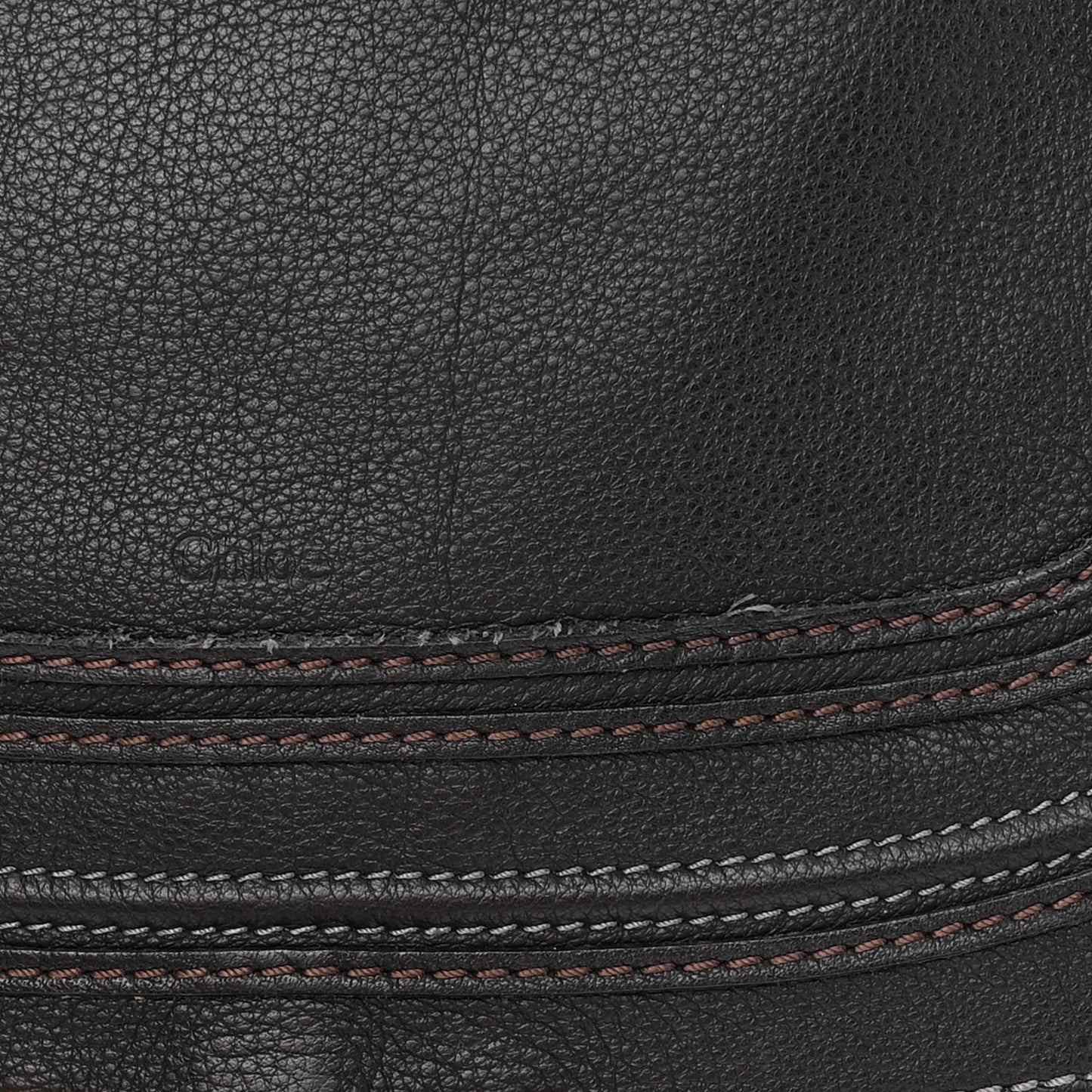 Calfskin Large Marcie Satchel Black