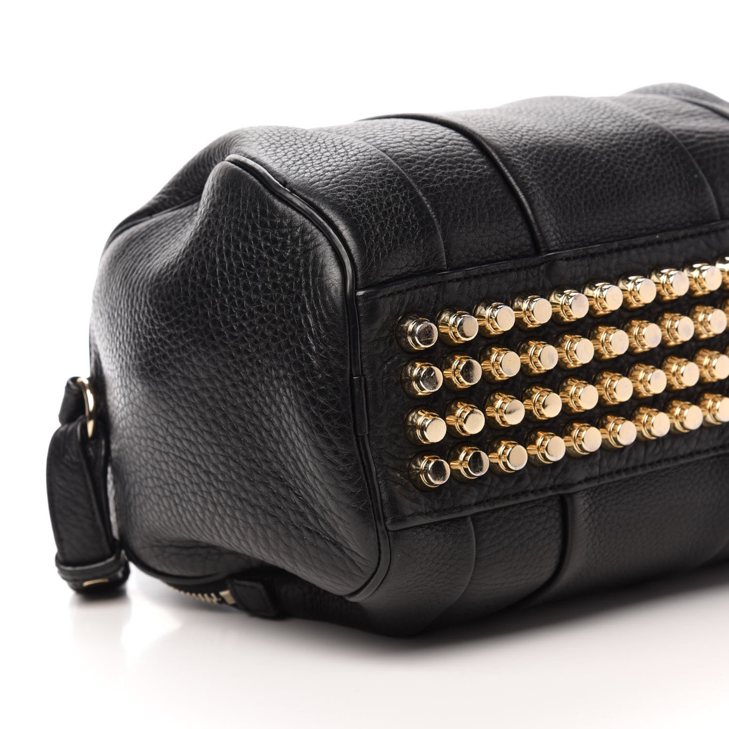 Alexander Wang Pebbled Lambskin Rockie Black Pale Gold Hardware 6 of 11