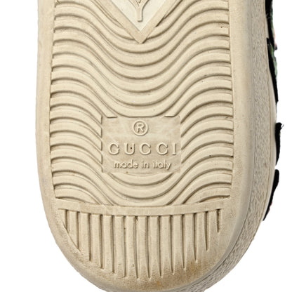Gucci Calfskin Web Floral Embroidered Womens Ace Sneakers 36.5 White 7 of 11