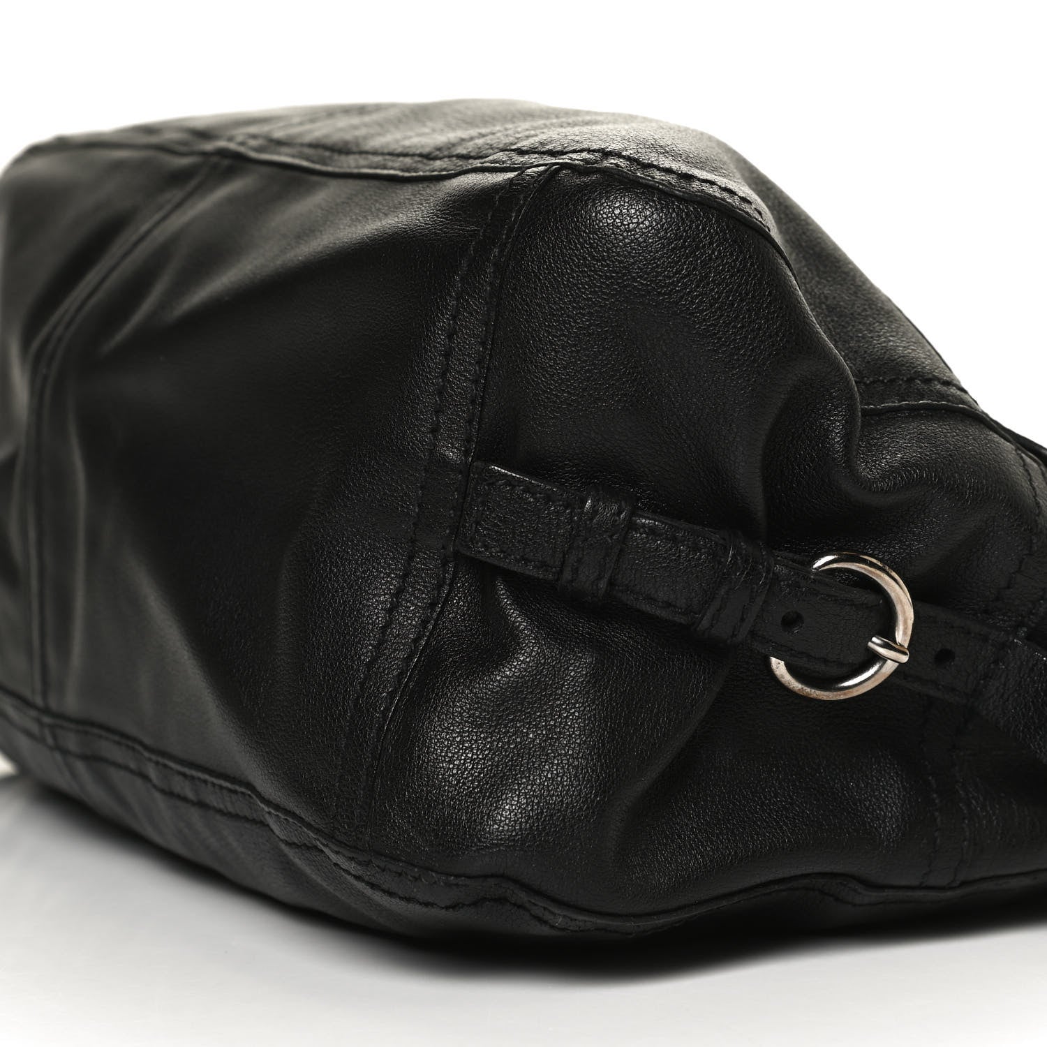 Prada Buffalo Pocket Shoulder Bag Black 8 of 11