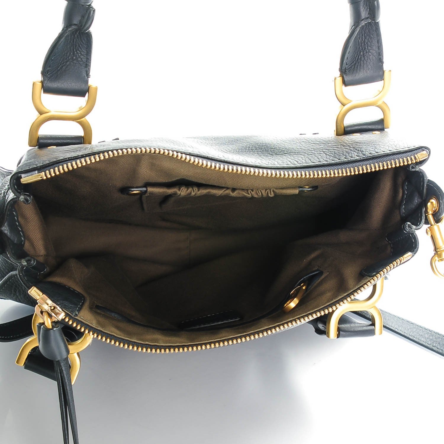 Chloe Calfskin Medium Marcie Satchel Black Bat 5 of 7