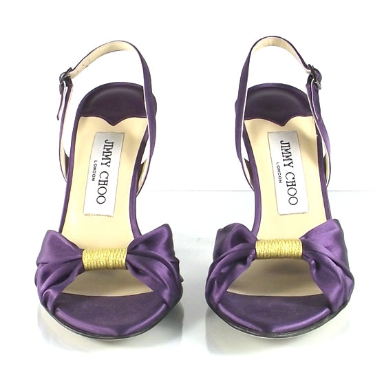 Jimmy Choo Satin Music Slingback Heels 36 3 of 8
