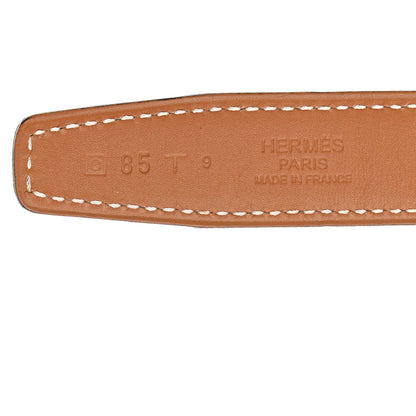 Hermes Epsom Box 18mm Mirage Belt 85 34 White Gold 4 of 8