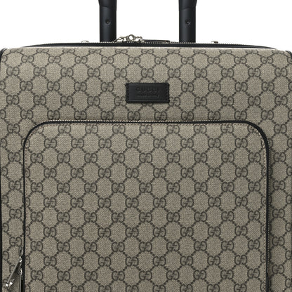 Gucci GG Supreme Monogram Calfskin Carry On Trolley Beige Ebony Black 7 of 9
