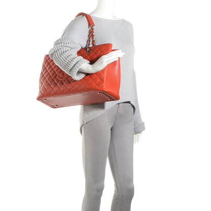 Chanel Caviar XL Grand Shopping Tote GST Orange 2 of 6