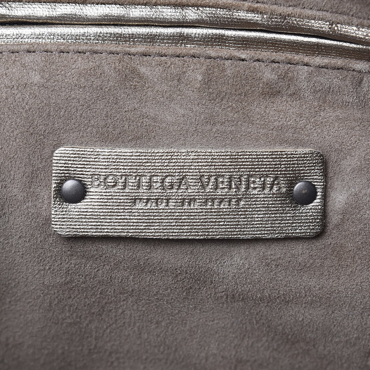 Bottega Veneta Metallic Grosgrain Intrecciato Pillow Crossbody Messenger Fume 6 of 10