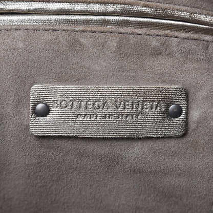 Bottega Veneta Metallic Grosgrain Intrecciato Pillow Crossbody Messenger Fume 6 of 10