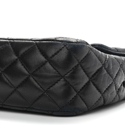 Chanel Lambskin Quilted Valentine Charms Medium Single Flap Black 9 of 9