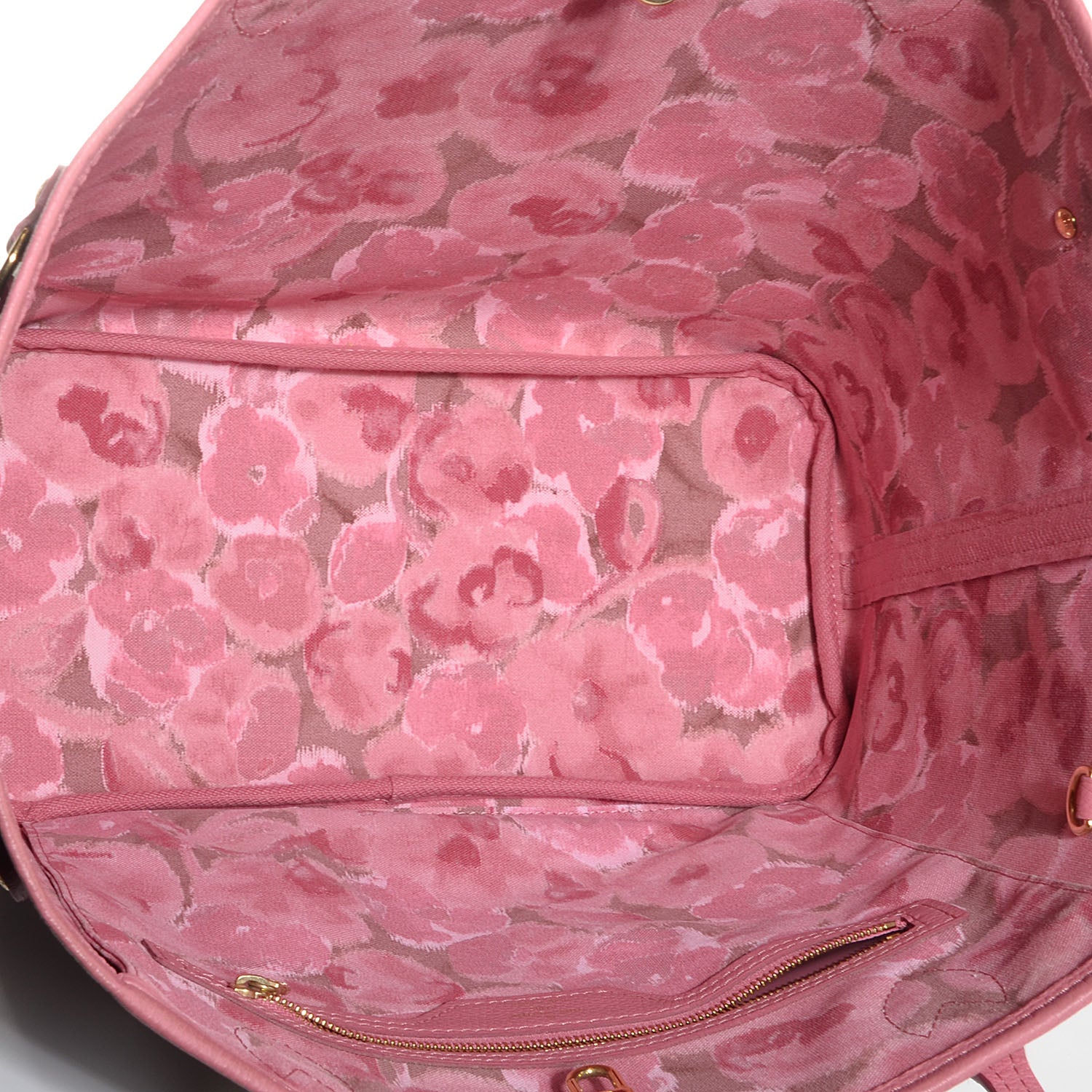 Louis Vuitton Monogram Articles de Voyage Ikat Neverfull MM Rose Velours 5 of 7