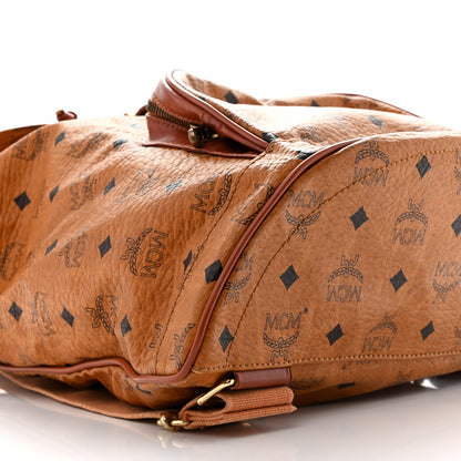 MCM Visetos Drawstring Backpack Cognac 9 of 13