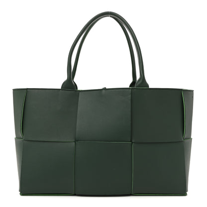 Bottega Veneta Calfskin Maxi Intrecciato Medium Arco Tote Raintree 1 of 14