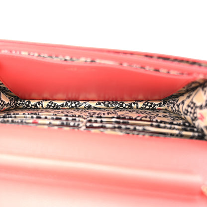 Chanel Caviar Quilted Textured CC Wallet On Chain WOC Coral 5 of 13