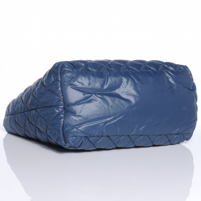 Chanel Nylon Coco Cocoon Small Tote Blue 4 of 7