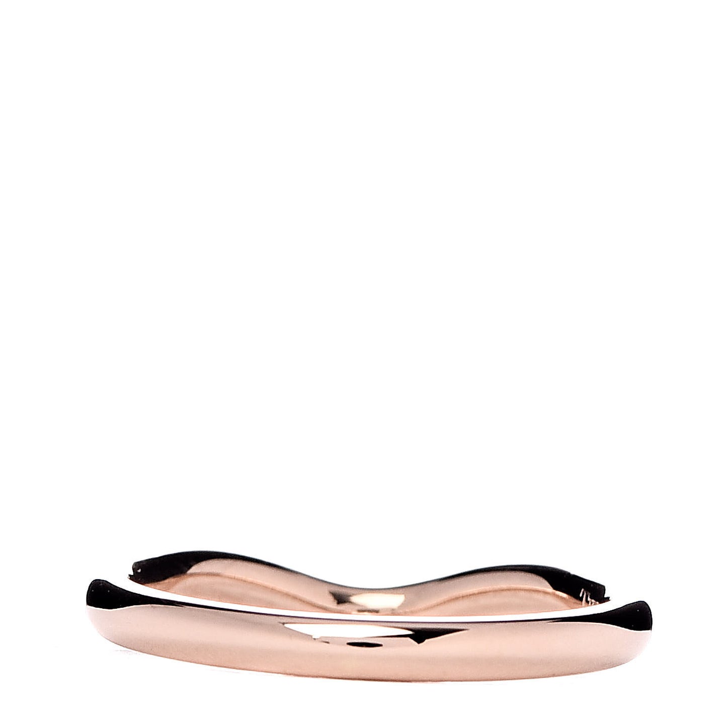 18K Rose Gold Diamond Elsa Peretti Wedding Band Ring 50 5.5