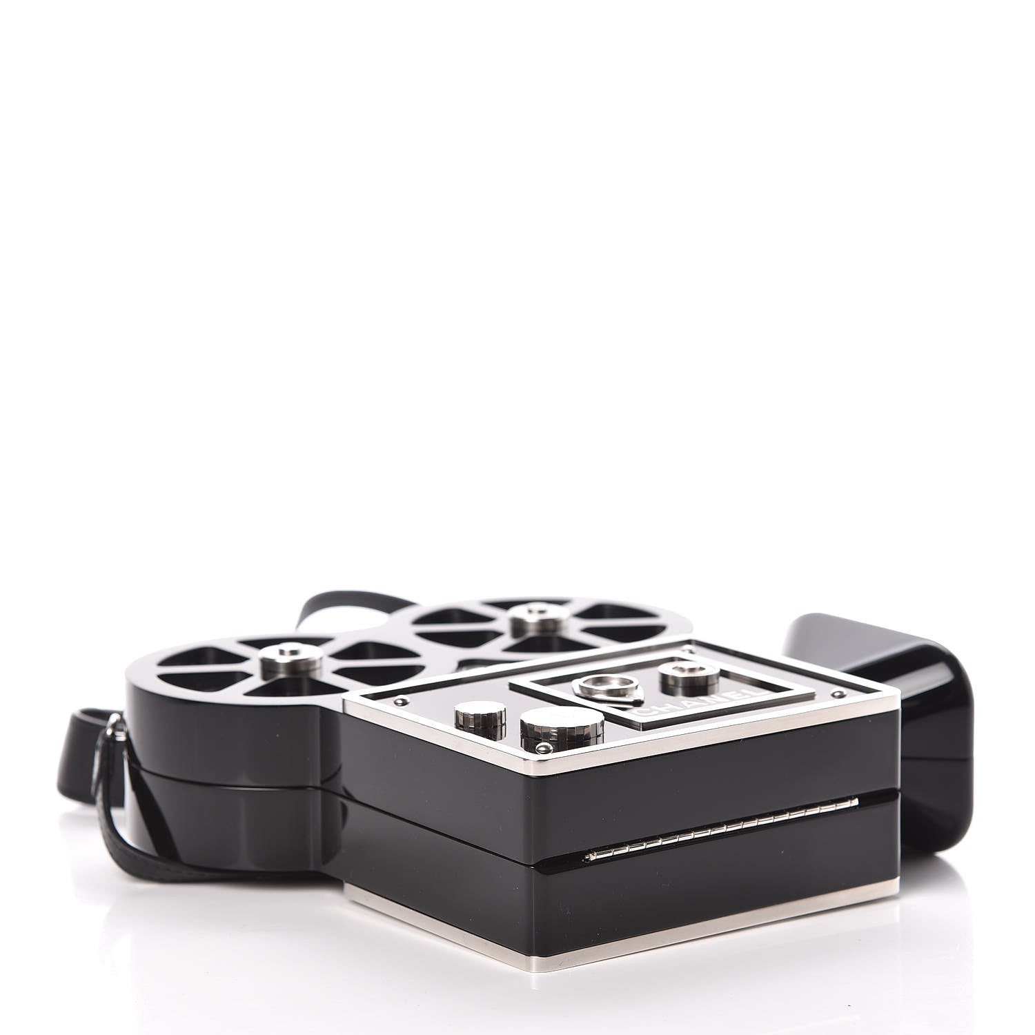 Chanel Plexiglass Crystal Buonasera Film Projector Minaudiere Clutch Black 5 of 13